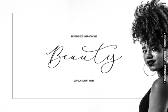 Beauty Lady: Elegant Handmade Calligraphy Font