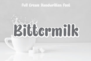 Bittermilk: A Bold Handwritten Font