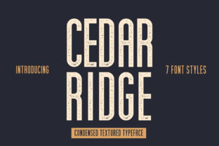 Cedar Ridge: A Versatile Textured Typeface
