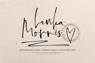 Discover the Charm of Lenka Morris: A Handwritten Signature Font