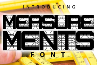 Measurements: A Decorative Grid Style Font for Modern Design
