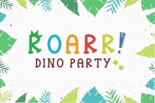 Roarr Dino Party: A Bold and Playful Font for Creative Expression