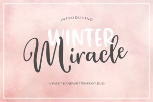 Winter Miracle: A Fresh Handmade Font Duo for Creative Expression